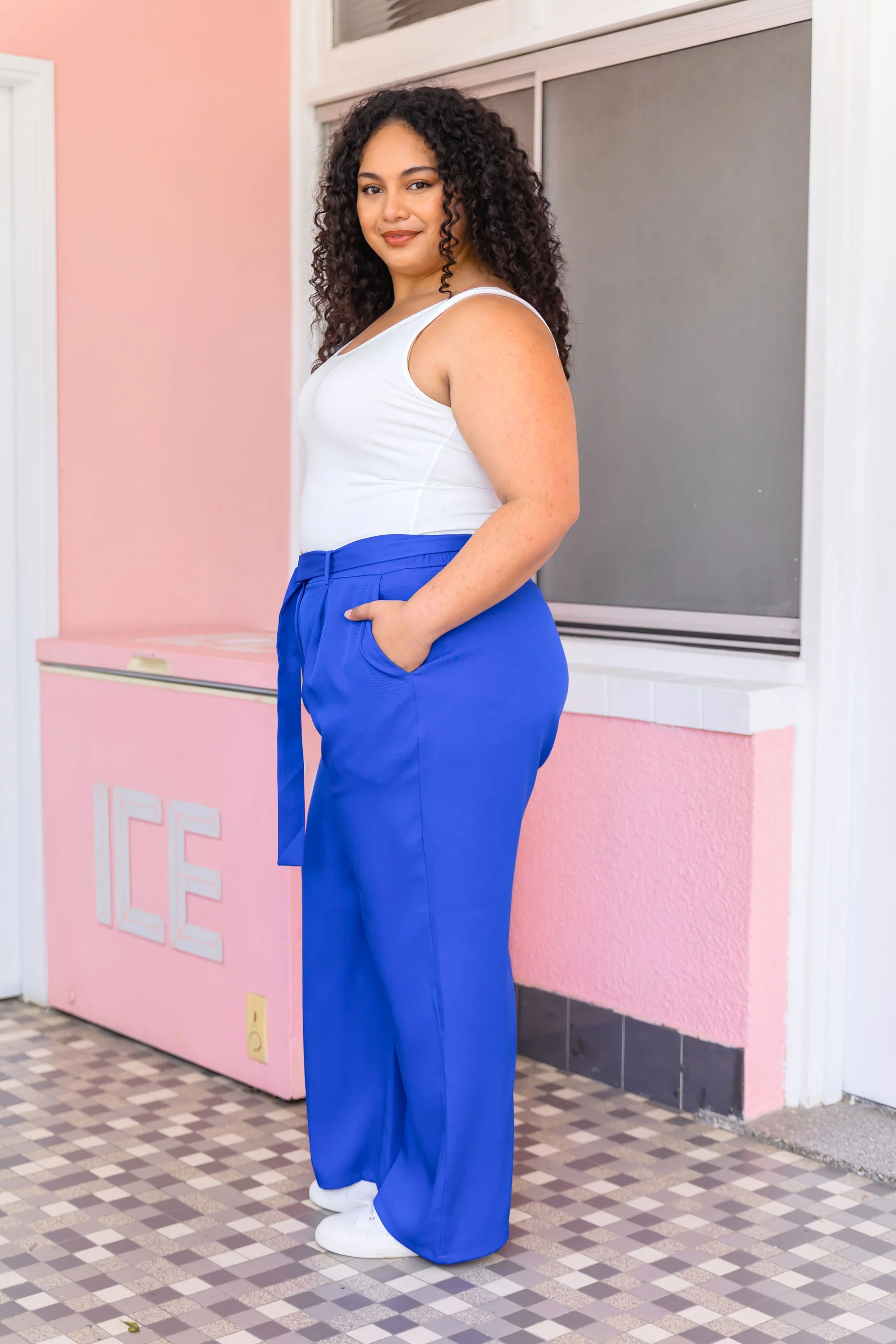 Mika Suiting Pant in Blue - Image 8
