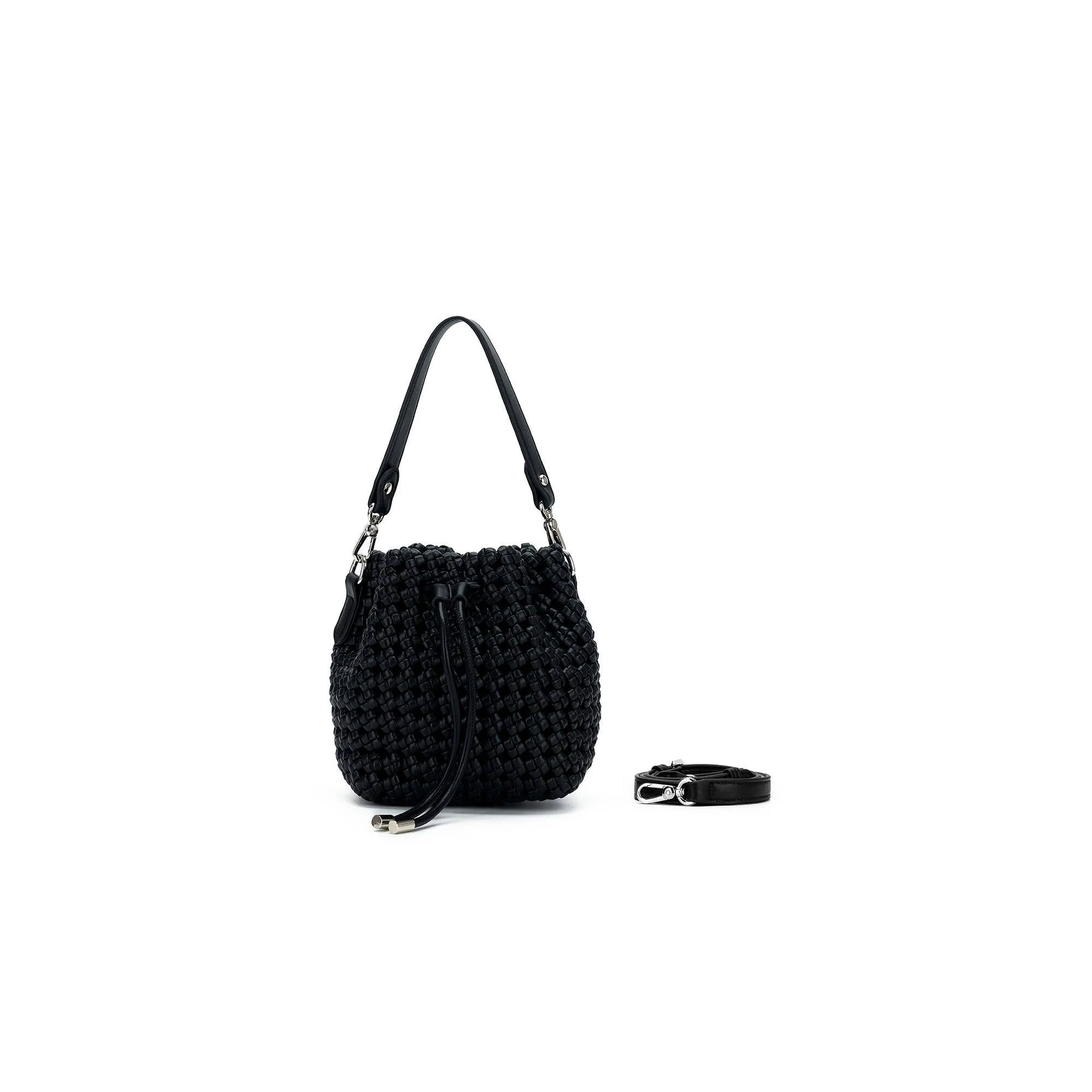 Mindy Black Bucket Bag by Black Caviar - Image 8