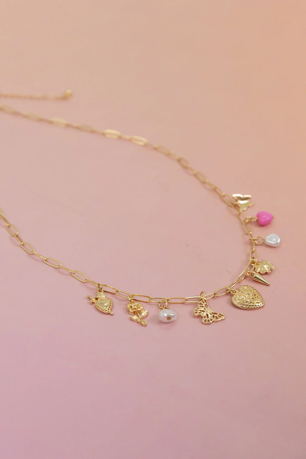 Multi Charm Chain Necklace - Image 6