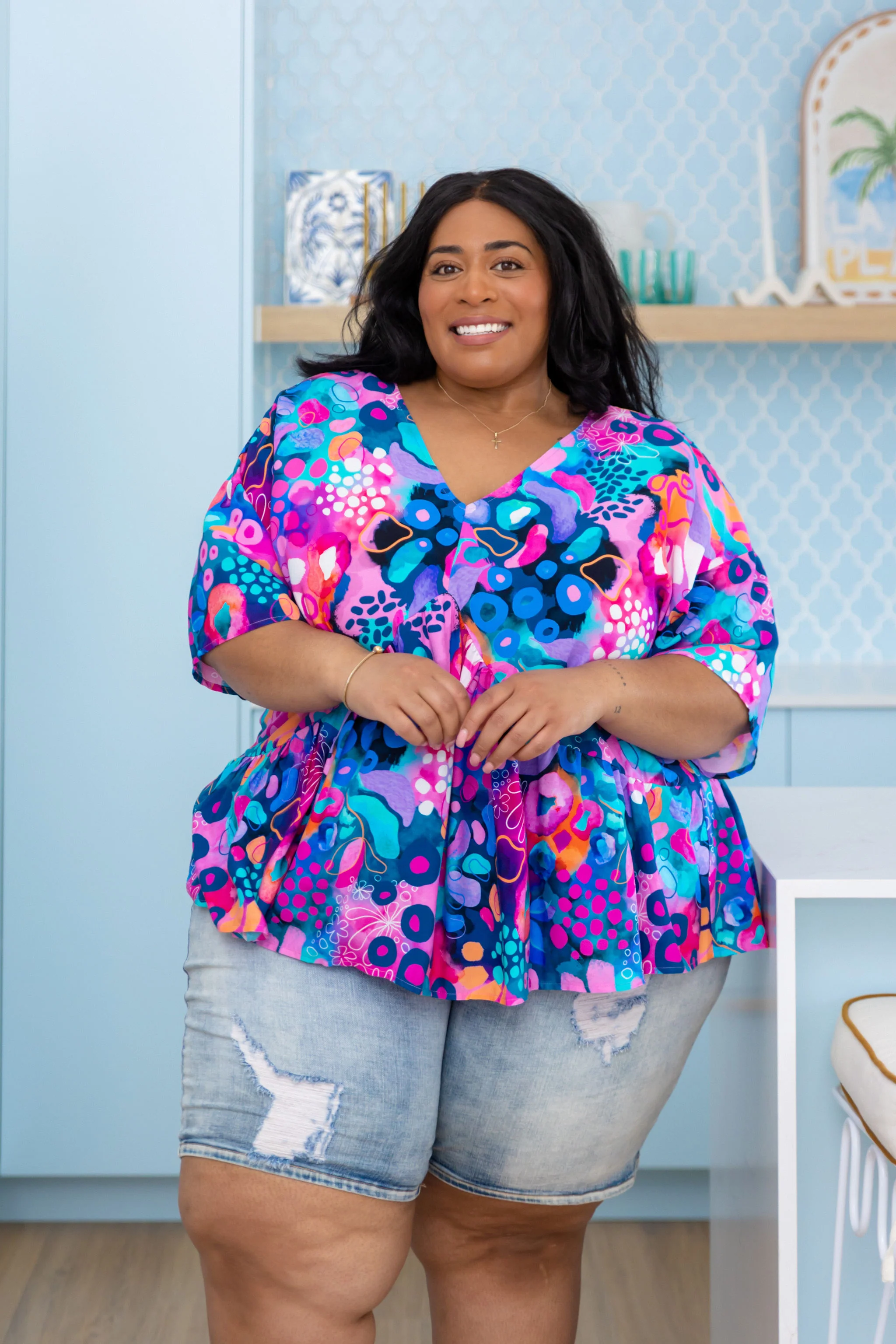 Peak Top in Midnight Safari by Kasey Rainbow - Image 3