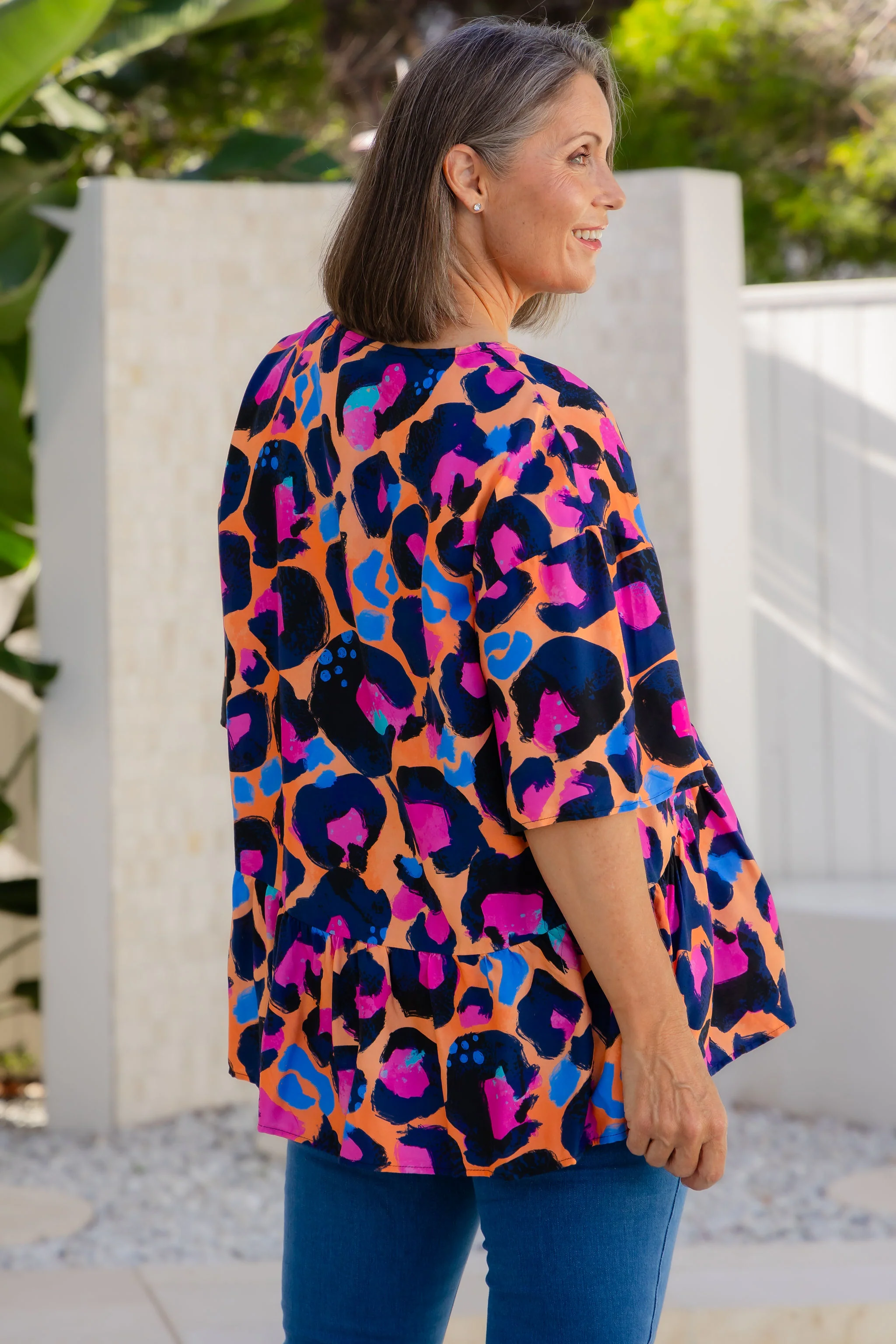 Peak Top in Sherbie - Peach Leopard by Kasey Rainbow - Image 5