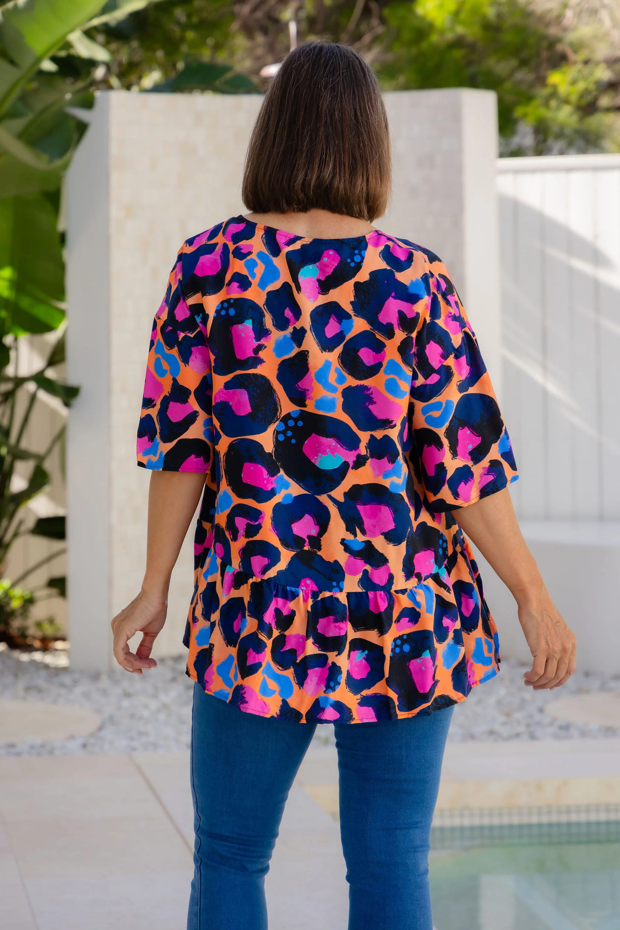 Peak Top in Sherbie - Peach Leopard by Kasey Rainbow - Image 6