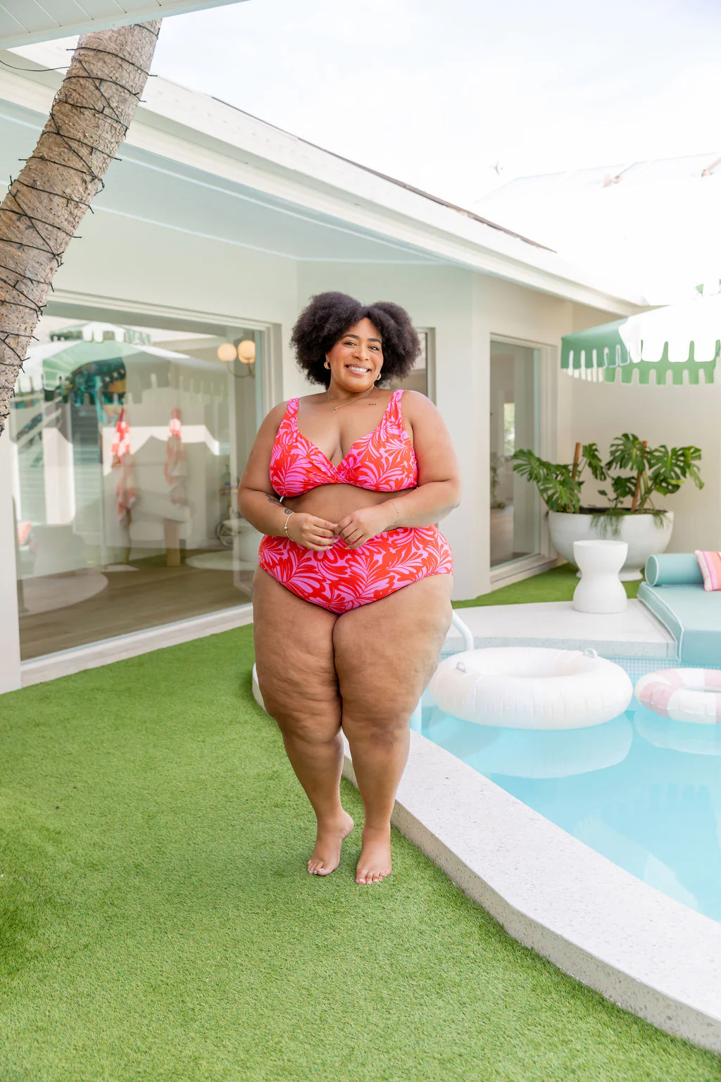 Pearl Bikini Pants In Pink Jungle - Image 22