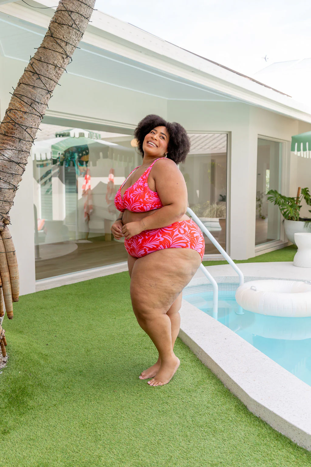 Pearl Bikini Pants In Pink Jungle - Image 28