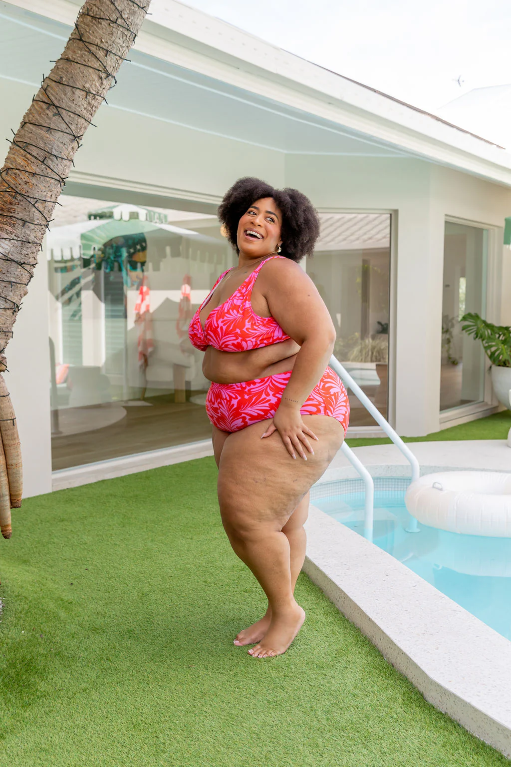 Pearl Bikini Pants In Pink Jungle - Image 29