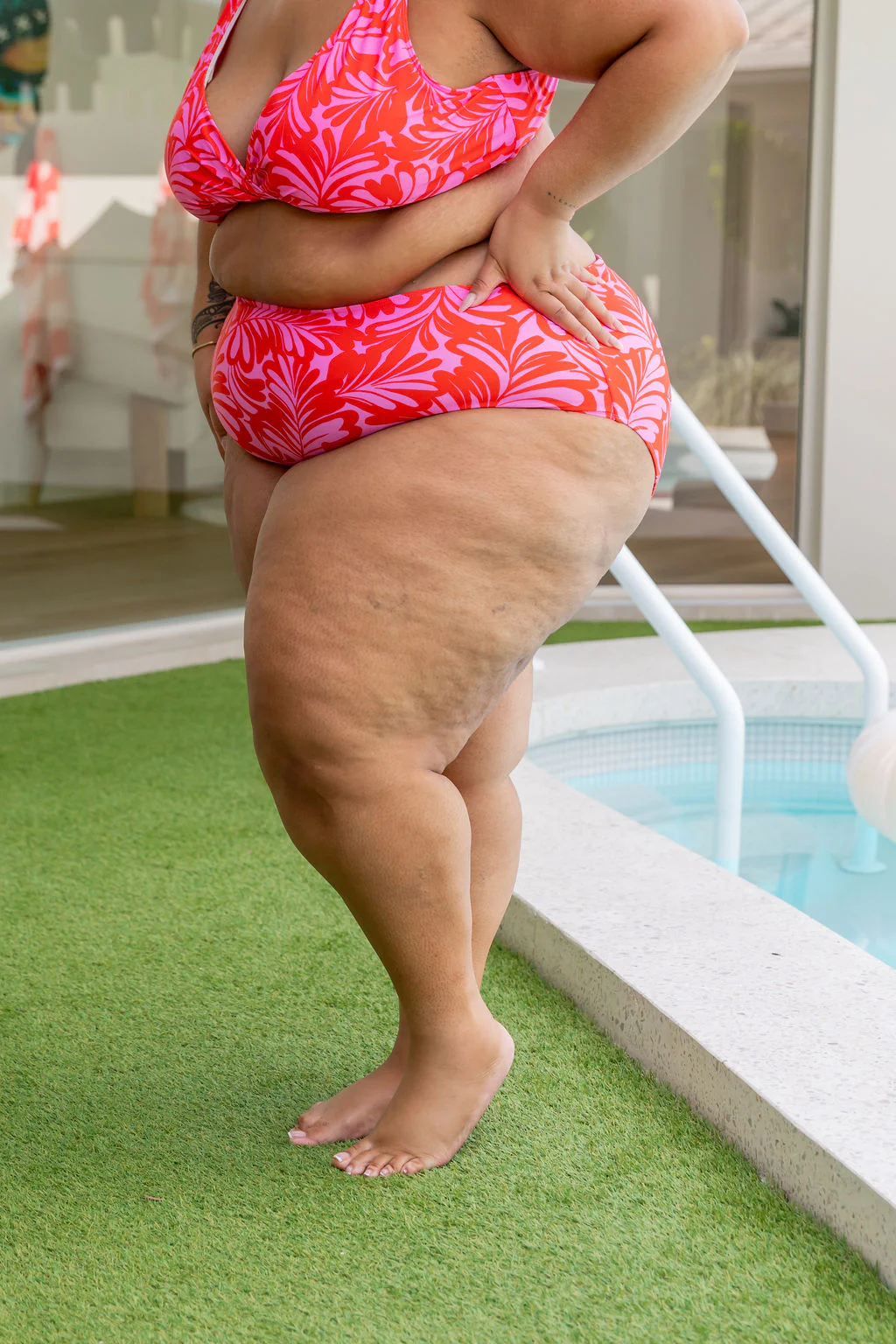 Pearl Bikini Pants In Pink Jungle - Image 30