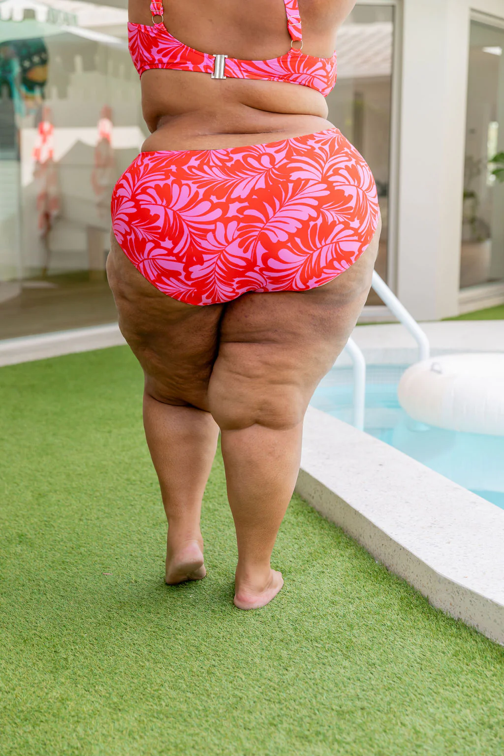 Pearl Bikini Pants In Pink Jungle - Image 34