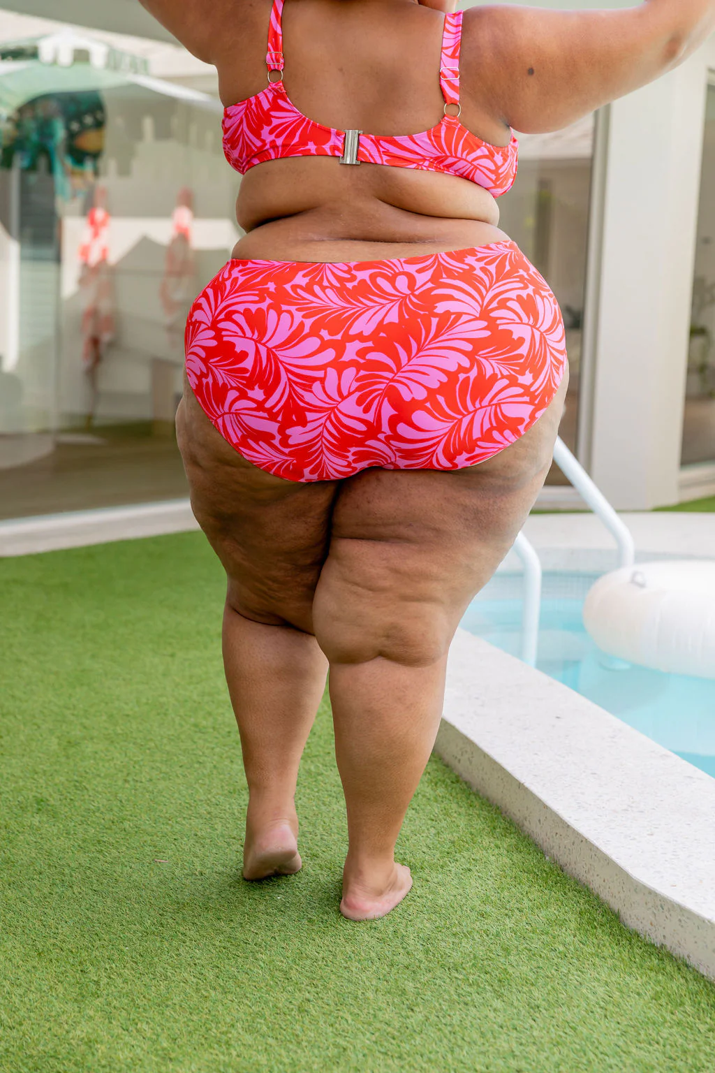 Pearl Bikini Pants In Pink Jungle - Image 35