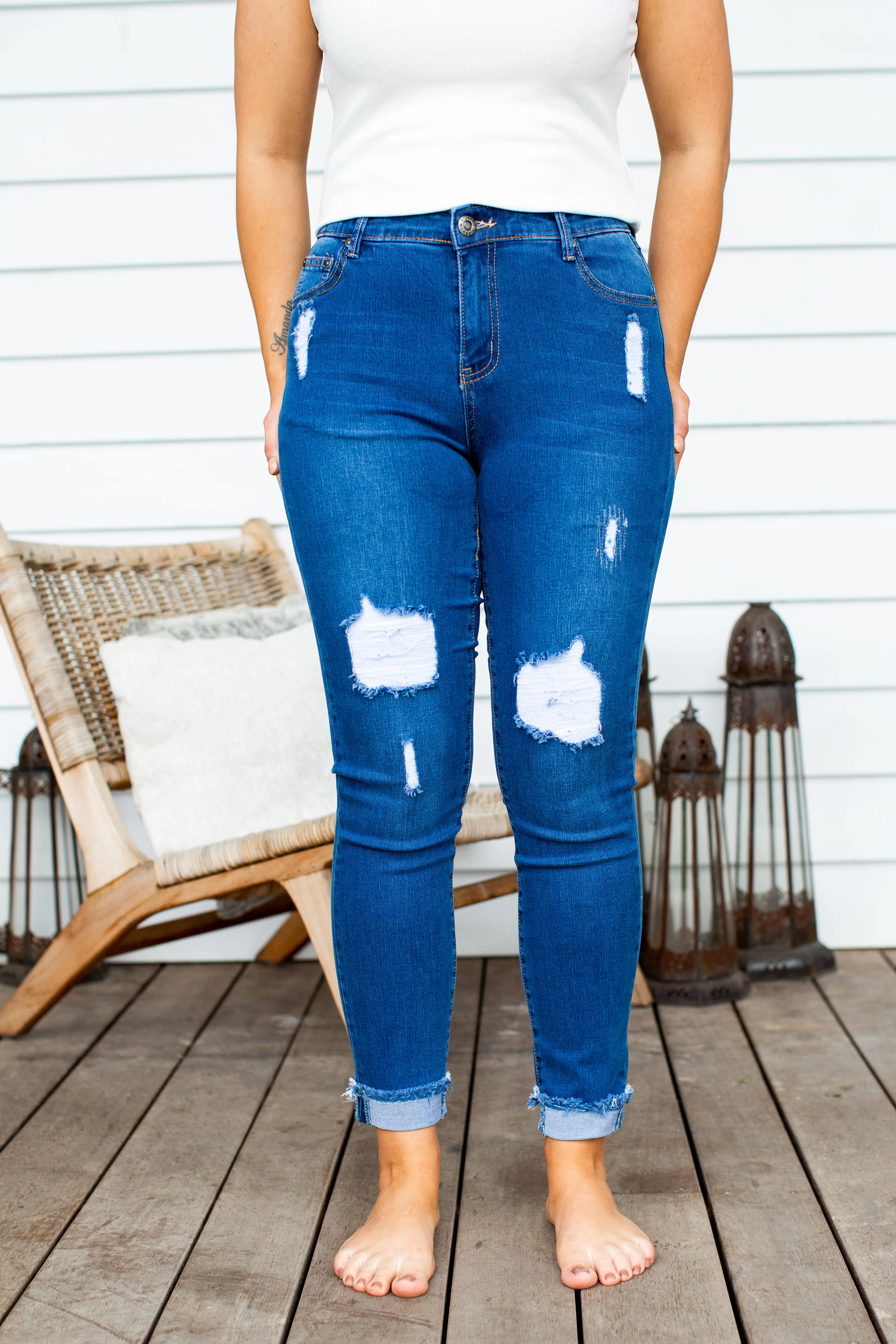 Peta Jeans in Dark Blue - Image 3