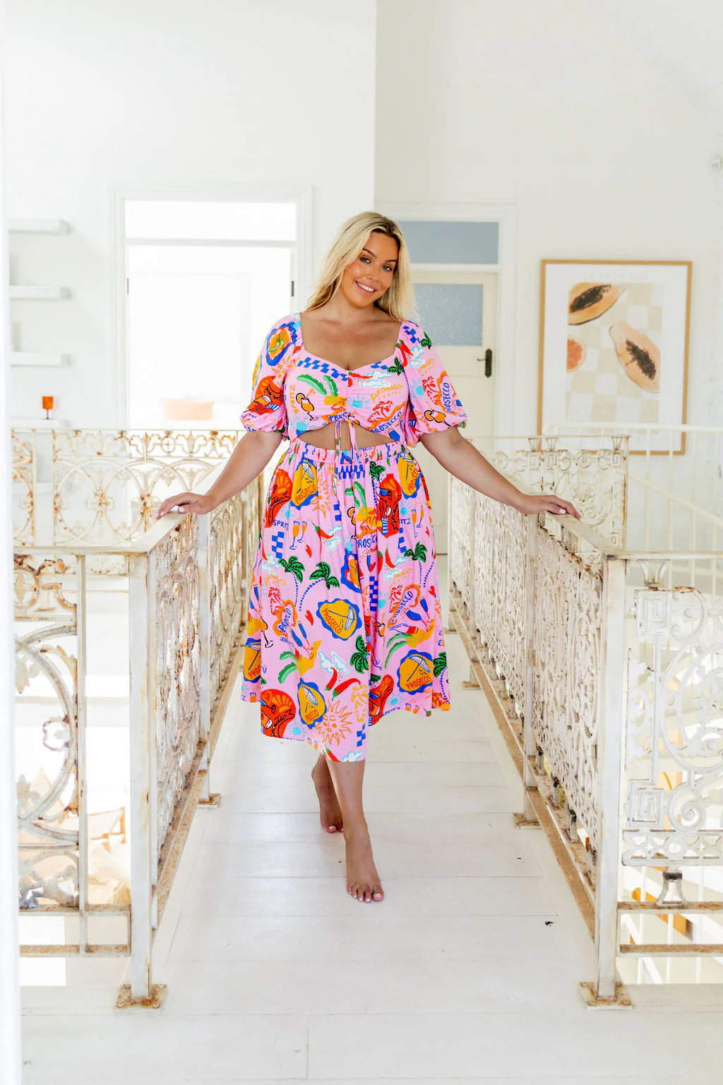 Pippa Cut Out Dress in Cin Cin - Image 21