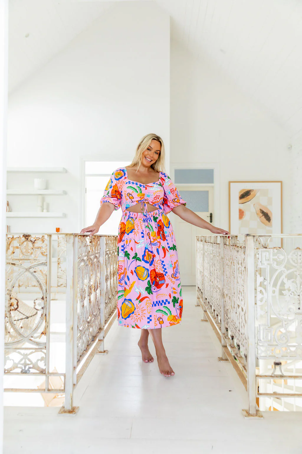 Pippa Cut Out Dress in Cin Cin - Image 5