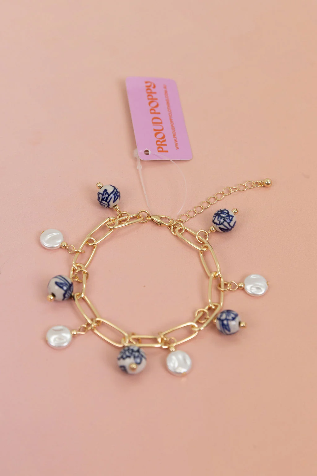 Porcalin Beaded Charm Bracelet - Image 5