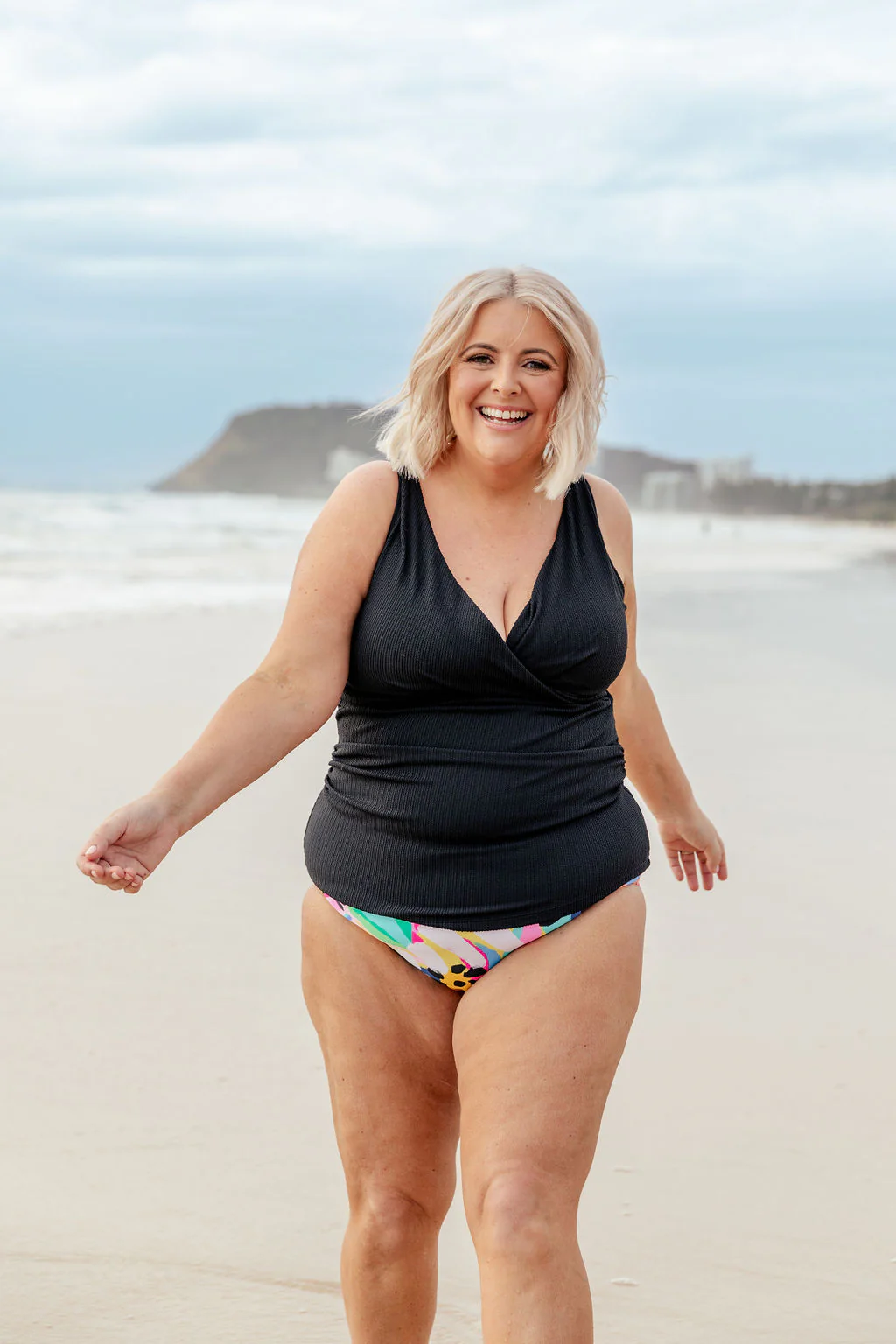 Burleigh Tankini Top in Black - Image 4