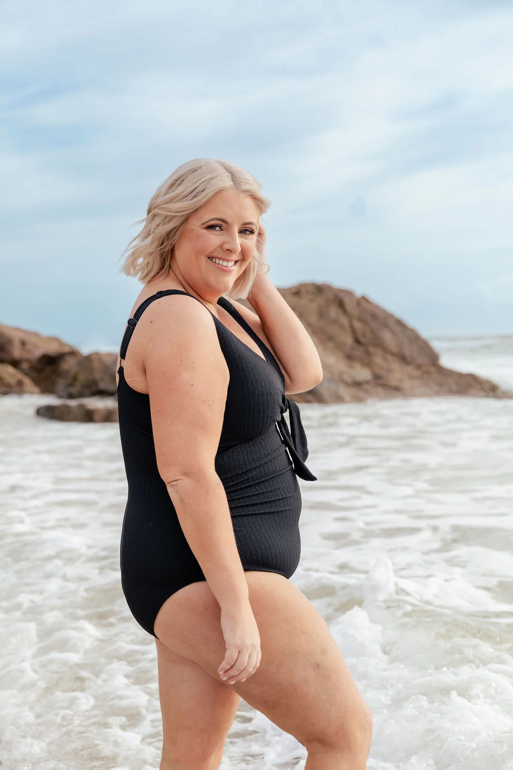 Noosa Tie One Piece in Black - Image 19