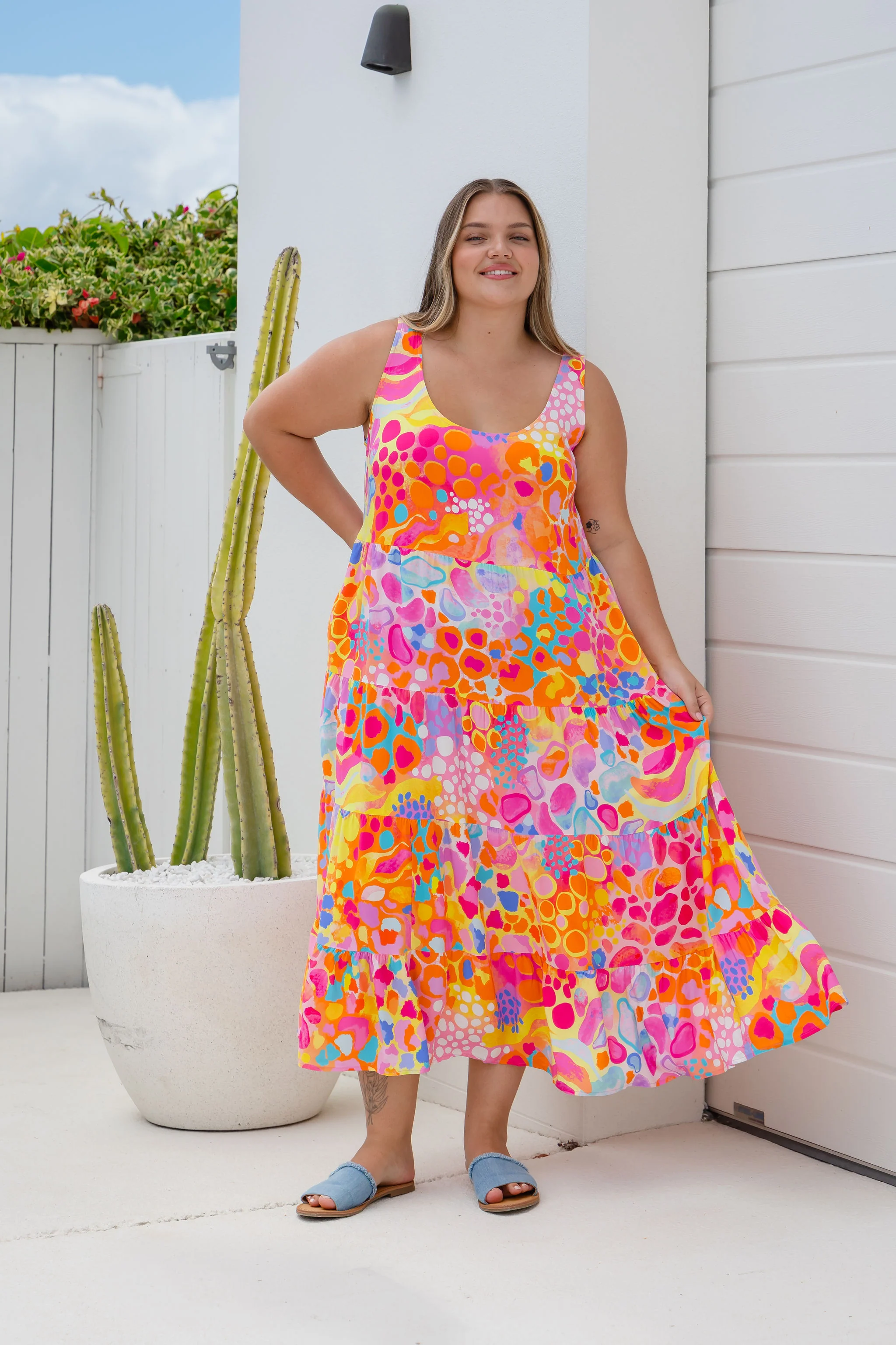 Ronnie Dress in Tequila Sunrise by Kasey Rainbow - Image 4
