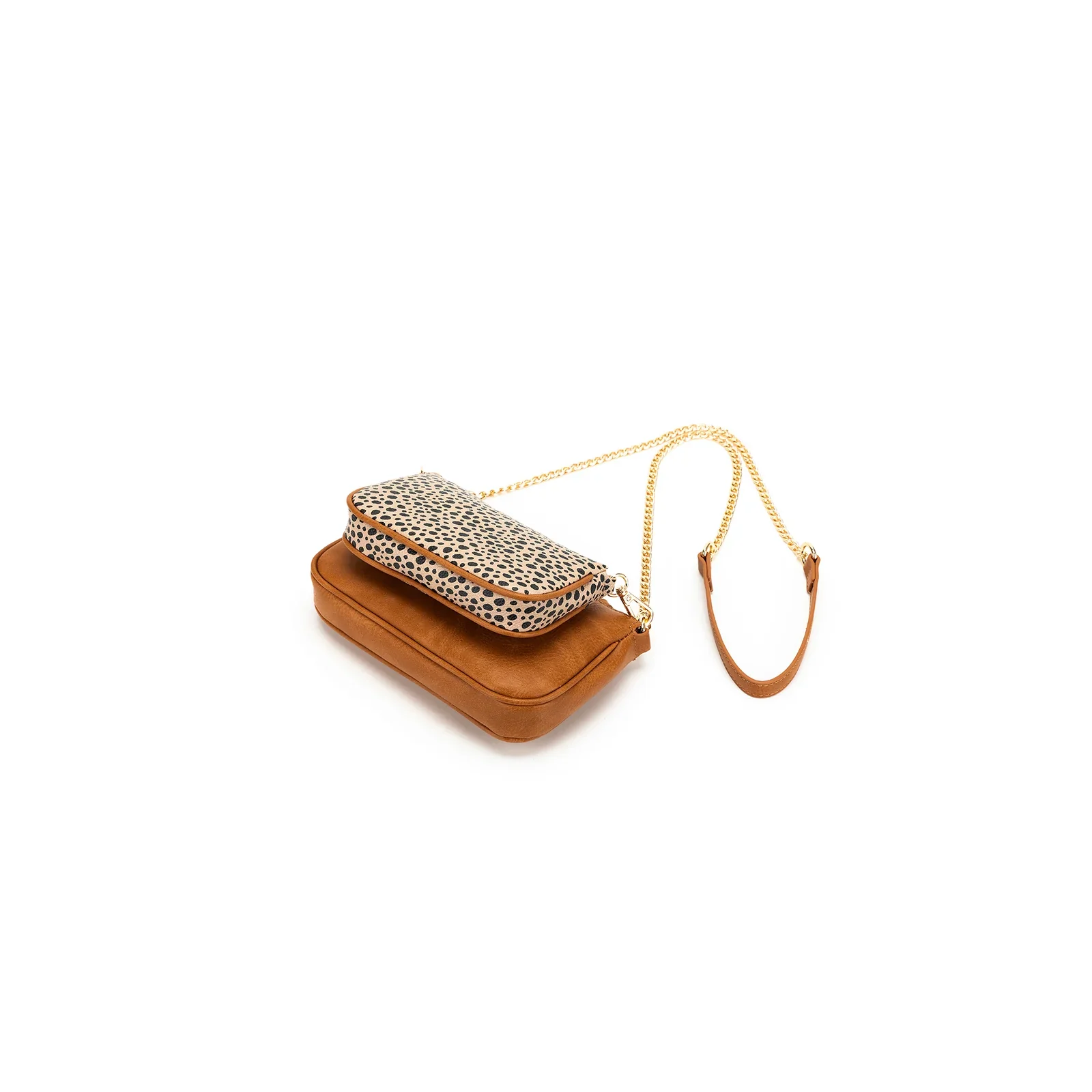 Sabie Tan & Pebbled 2 Piece Crossbody Bag by Black Caviar - Image 8