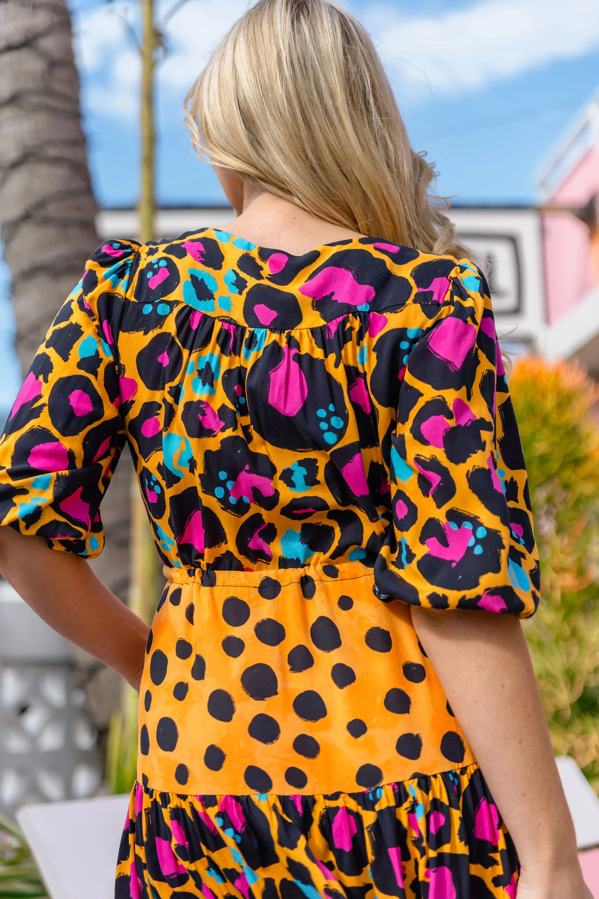 Scarlett Dress in Mustard Leopard/Cheetah by Kasey Rainbow - Image 22