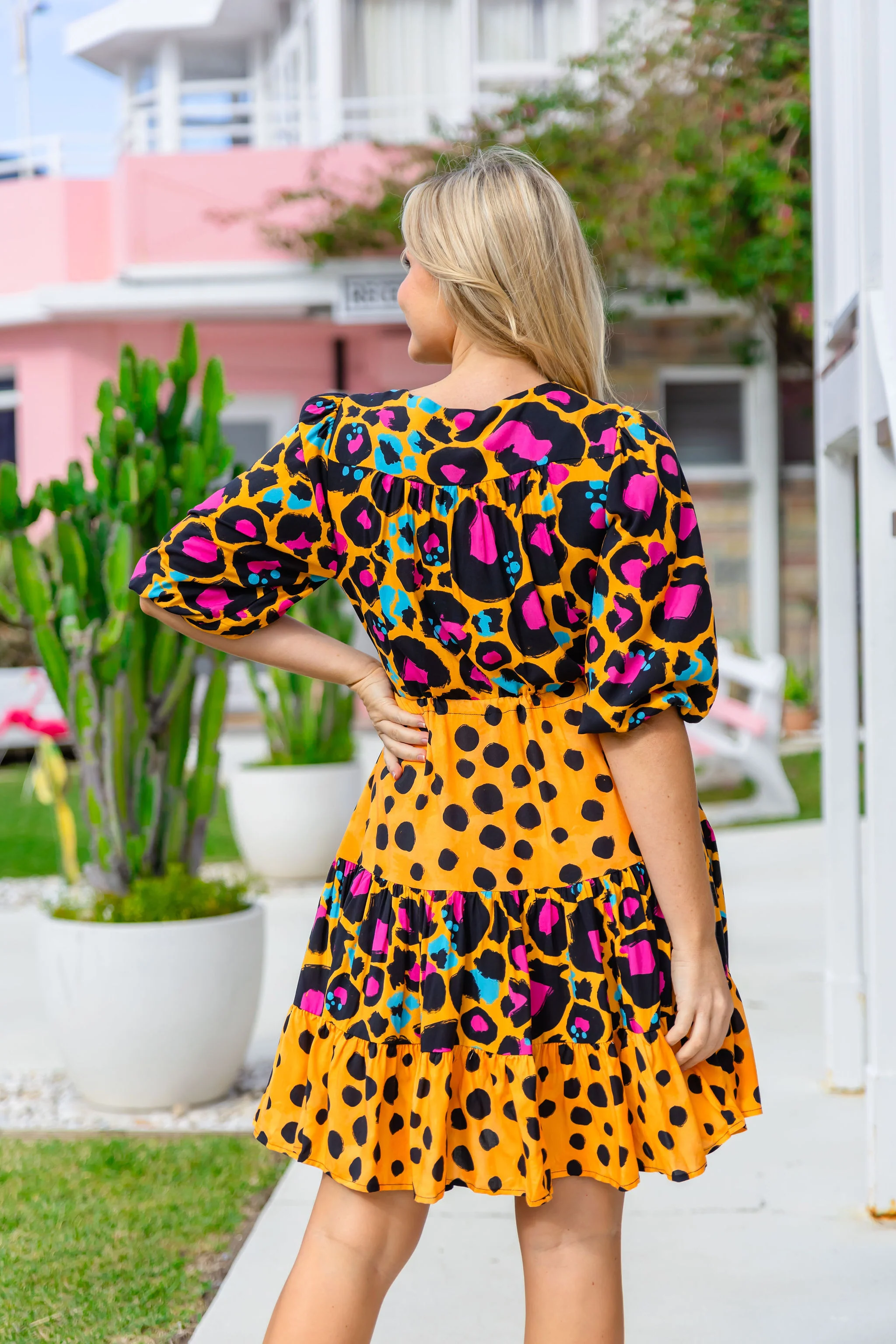 Scarlett Dress in Mustard Leopard/Cheetah by Kasey Rainbow - Image 23
