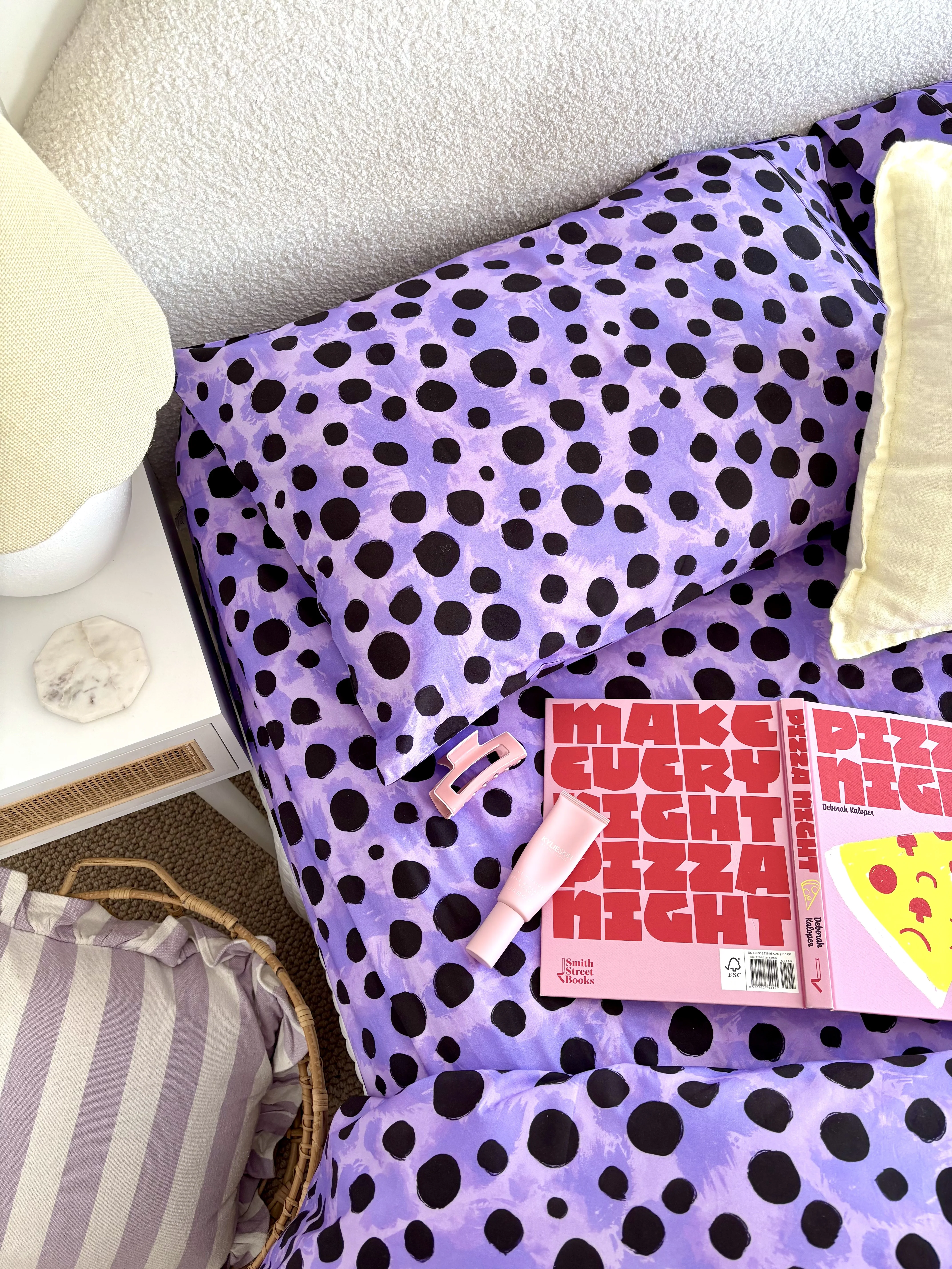 Sheet Set in Purple Cheetah by Kasey Rainbow - Image 22