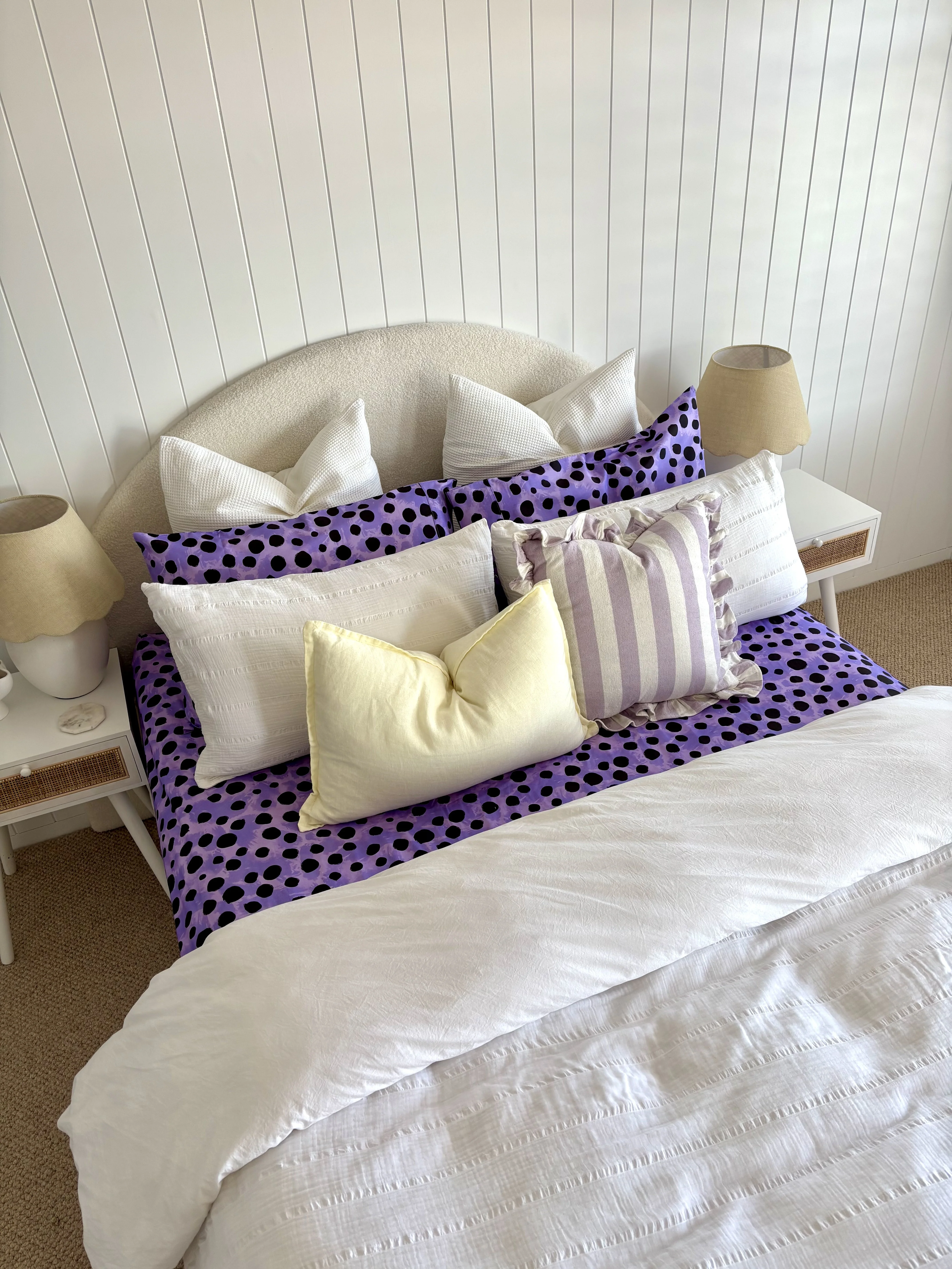 Sheet Set in Purple Cheetah by Kasey Rainbow - Image 23