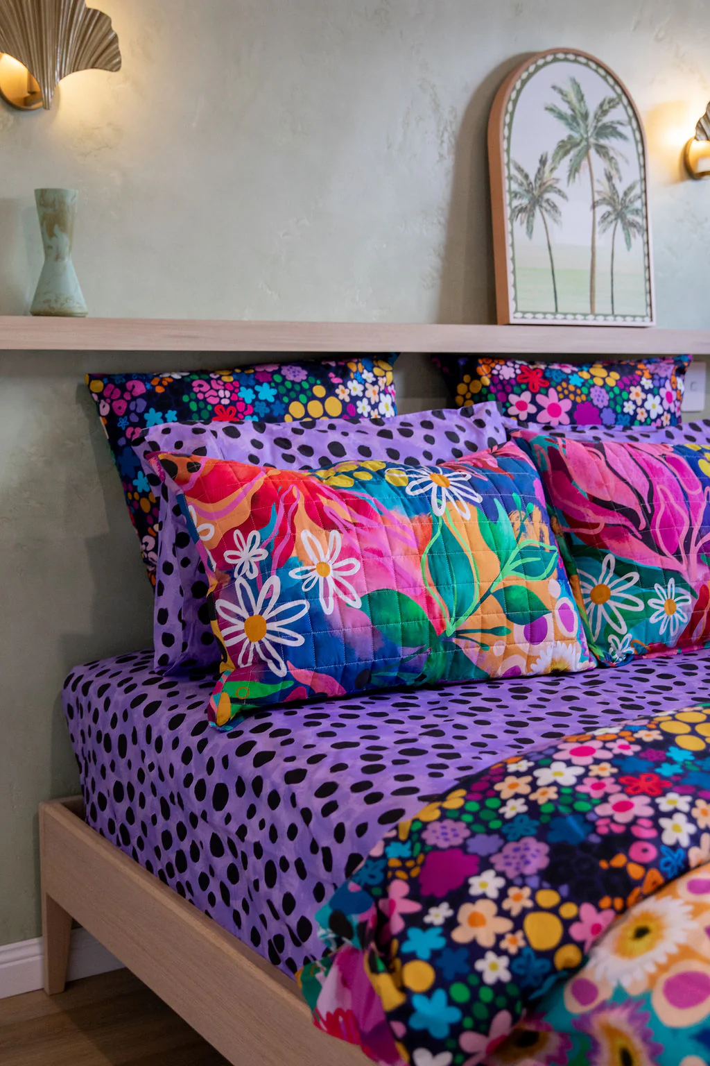 Sheet Set in Purple Cheetah by Kasey Rainbow - Image 3