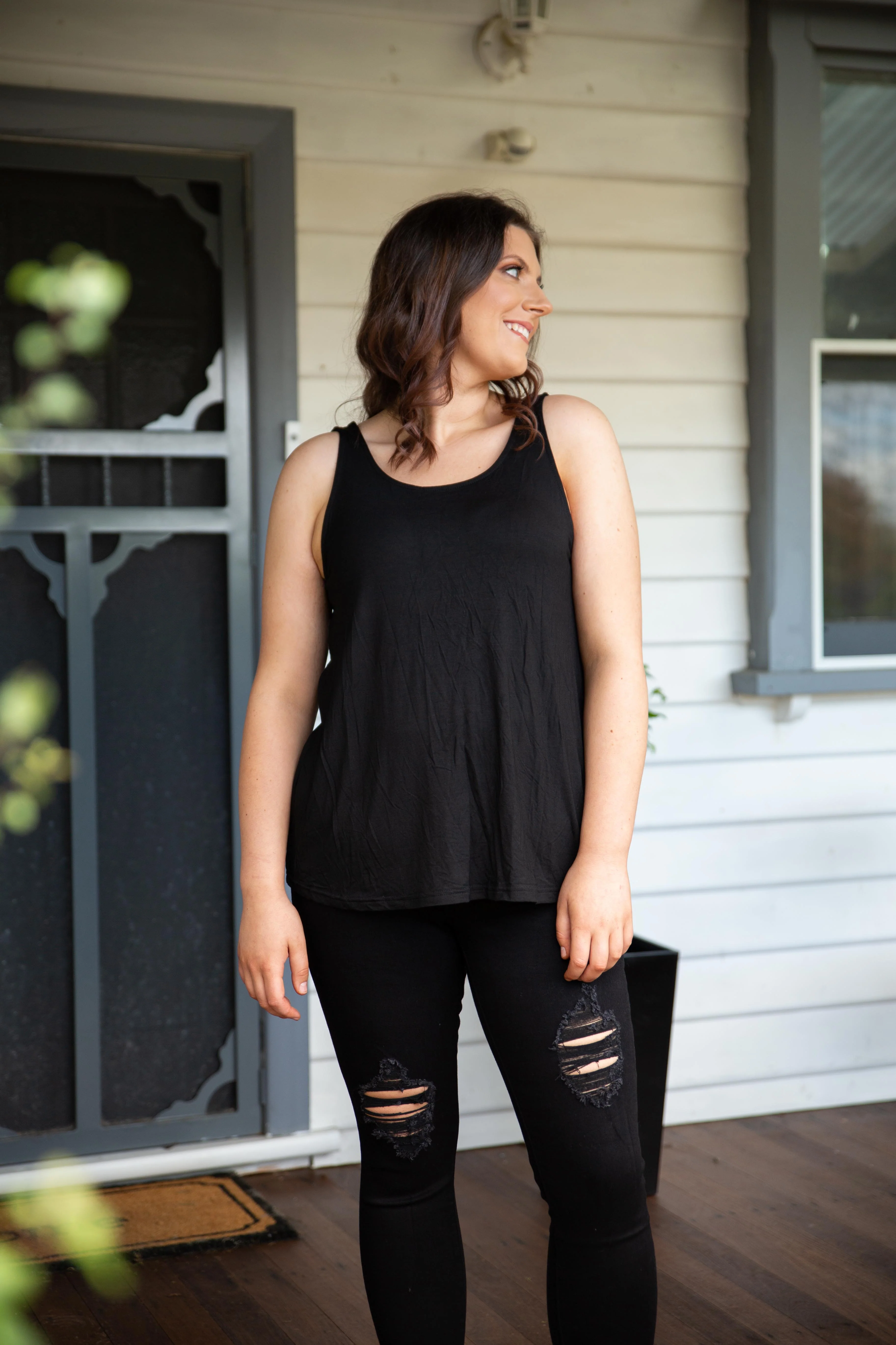 Modal Tovi Tank in Black - Image 3