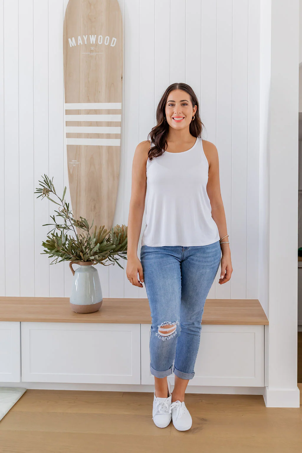 Modal Tovi Tank in White - Image 7